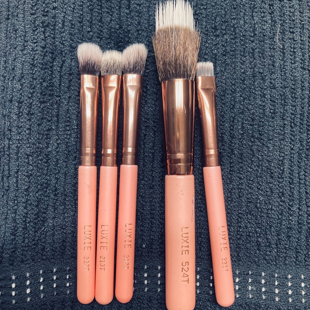 5 pc LUXIE Mini pro makeup brushes
